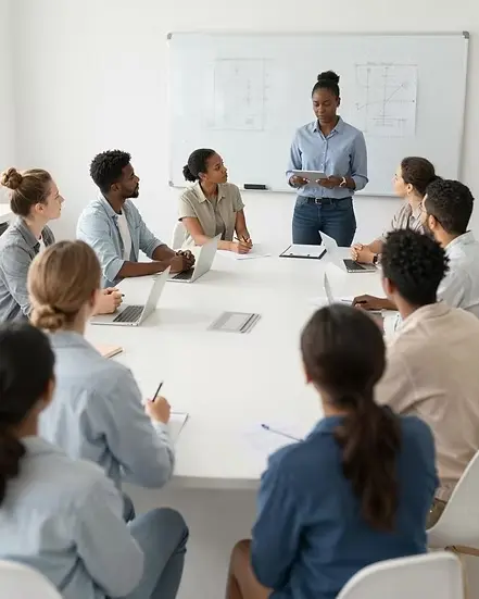 Employer briefing and workforce meeting